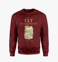Thumbnail for Calvi - Sainte-Catherine Airport CLY Sweatshirt - Wine Red