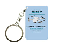Thumbnail for DJI Mini 2 Key Chain design on light blue key chain