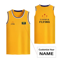 Thumbnail for Customisable I'd Rather Be Flying Basketball Print - view 9