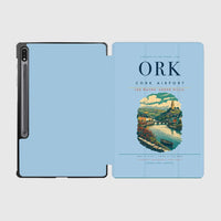 Thumbnail for Cork Airport (ORK) design on light blue samsung tablet tablet case
