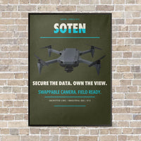 Thumbnail for ACSL SOTEN vertical canvas print - framed - green army background
