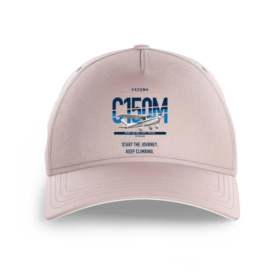 Cessna 150M design on pink printed hat