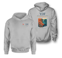 Thumbnail for Deer Lake Regional Airport (YDF) design on light gray double-side hoodie