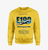 Thumbnail for Embraer E190 design on yellow sweatshirt