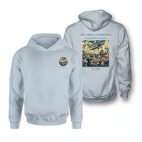 Thumbnail for VINTAGE G4004 - The Aerial Exhibition - Double-Side Hoodie design on lightblue double side