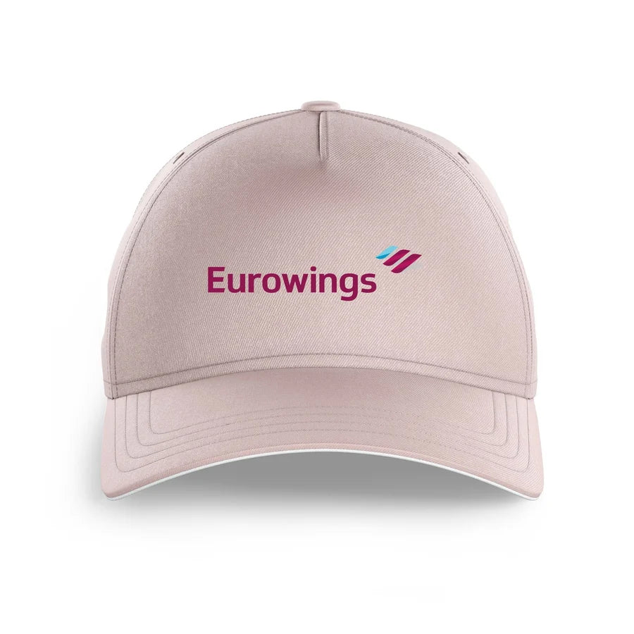 Eurowings Airlines logo printed on pink cap