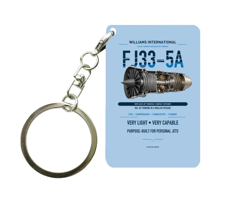 FJ33-5A Key Chain design on light blue key chain