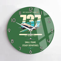 Thumbnail for Boeing 737-500 Classic design on green no frame wall clock