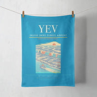 Thumbnail for Inuvik (Mike Zubko) Airport (YEV) design on turquoise towel