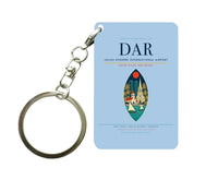 Thumbnail for Julius Nyerere International Airport DAR Key Chain design on light blue key chain
