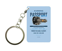 Thumbnail for PASSPORT Key Chain design on light blue key chain