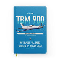 Thumbnail for Daher TBM 900 design on turquoise notebook