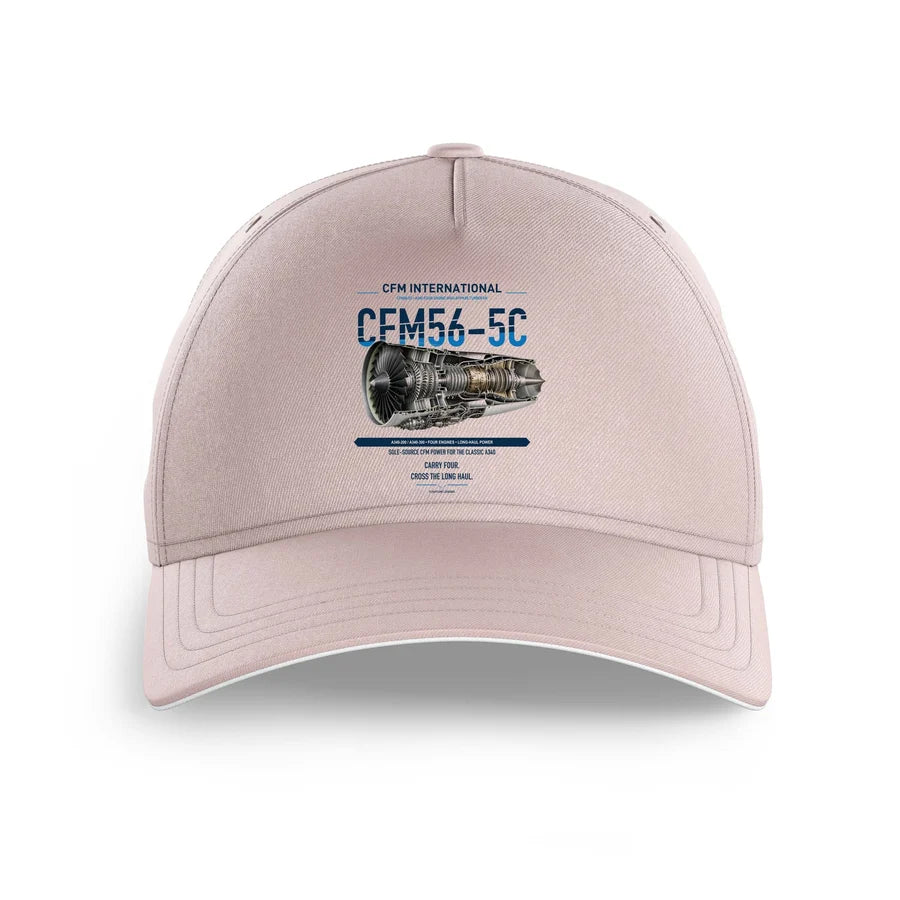 CFM56-5C design on pink printed hat