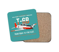 Thumbnail for T-6B Texan II Naval Aviator Training design on turquoise 1 piece coaster