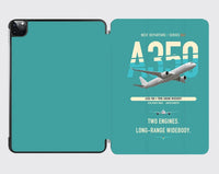 Thumbnail for Airbus A350-900 design on turquoise ipad tablet case