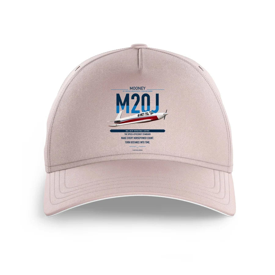 Mooney M20J 201 design on pink printed hat