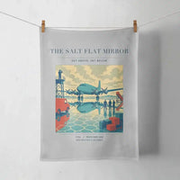 Thumbnail for VINTAGE G4333 - The Salt Flat Mirror - Designed Towels design on lightgray