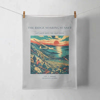 Thumbnail for VINTAGE G4475 - The Ridge Soaring Sunset - Designed Towels design on lightgray