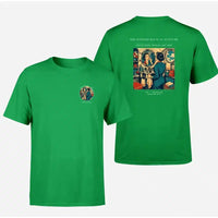 Thumbnail for VINTAGE G4305 - The Powder Room At Altitude - Double-Side T-Shirt design on green double side t shirt