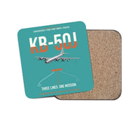Thumbnail for KB-50J Superfortress design on turquoise 1 piece coaster