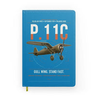 Thumbnail for PZL P.11c design on turquoise notebook