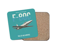 Thumbnail for F-80C Shooting Star design on turquoise 1 piece coaster