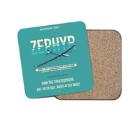 Thumbnail for Airbus Zephyr S design on turquoise 1 piece coaster