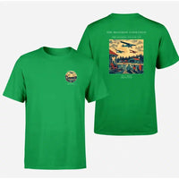 Thumbnail for VINTAGE G4431 - The Moonrise Formation - Double-Side T-Shirt design on green double side t shirt