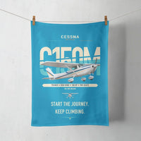 Thumbnail for Cessna 150M design on turquoise towel