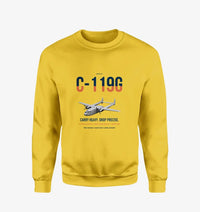 Thumbnail for C-119G Flying Boxcar design on yellow sweatshirt