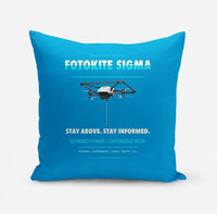 Thumbnail for Fotokite Sigma design on turquoise pillow