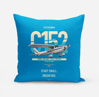 Thumbnail for Cessna 152 design on turquoise pillow