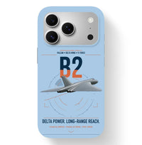 Thumbnail for Avro Vulcan B2 design on light blue magsafe iphone case, for iPhone 17 Pro