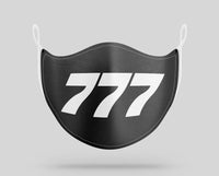 Thumbnail for Boeing 777 Text aviation face mask in breathable cotton blend.