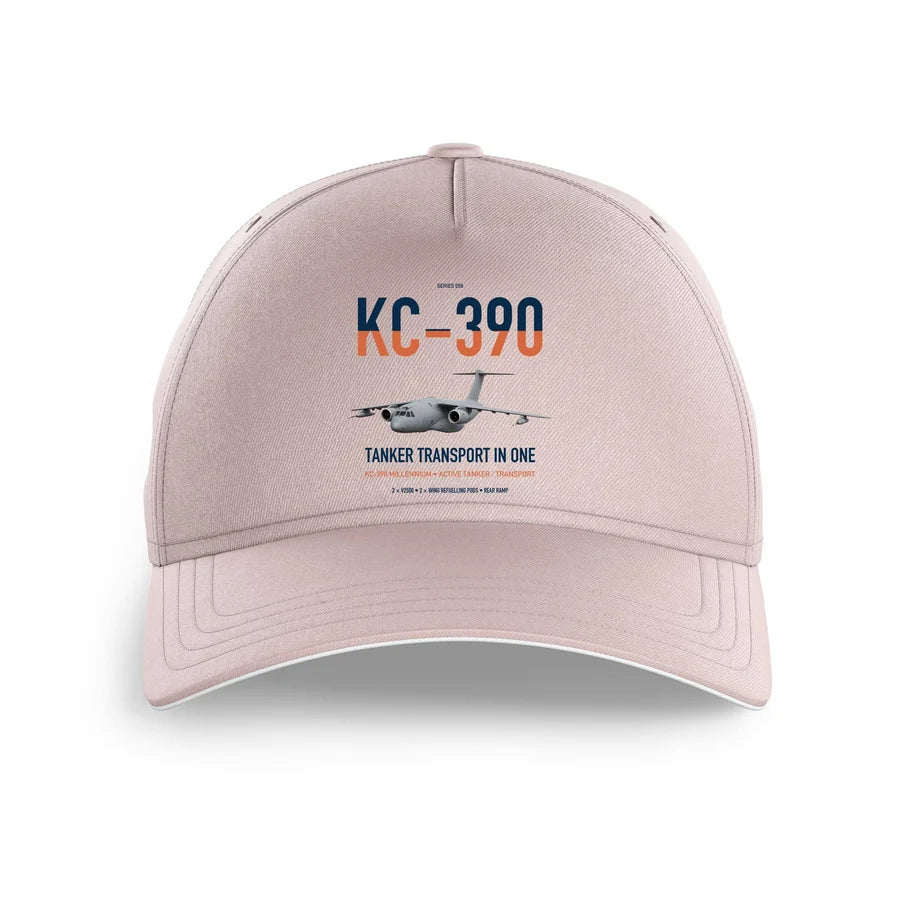 Embraer KC-390 Millennium design on pink printed hat