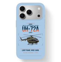 Thumbnail for Airbus UH-72A Lakota design on light blue magsafe iphone case, for iPhone 17 Pro