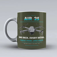 Thumbnail for Air 2S Mug design on green army dji