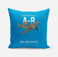Thumbnail for Focke-Wulf Fw 190A-8 design on turquoise pillow