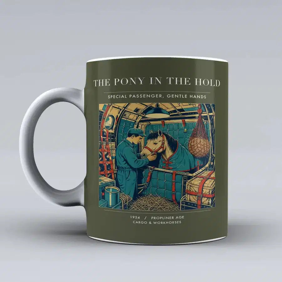VINTAGE G4235 - The Pony In The Hold - Ceramic Mug design on greenarmy