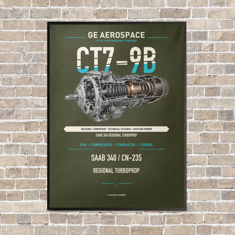 CT7-9B vertical canvas print - framed - green army background