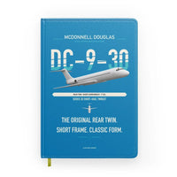 Thumbnail for McDonnell Douglas DC-9-30 design on turquoise notebook
