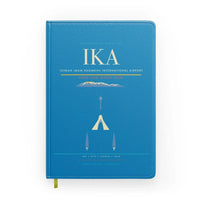 Thumbnail for Tehran Imam Khomeini International Airport (IKA) design on turquoise notebook