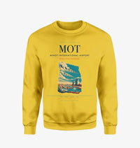 Thumbnail for Minot International Airport (MOT) design on yellow sweatshirt