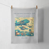Thumbnail for VINTAGE G4471 - The Skydive Festival Lift - Designed Towels design on lightgray