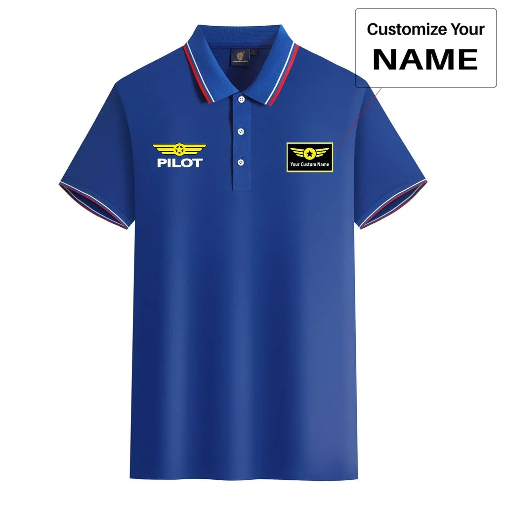 Customisable Pilot & Badge Polo Shirt - view 9