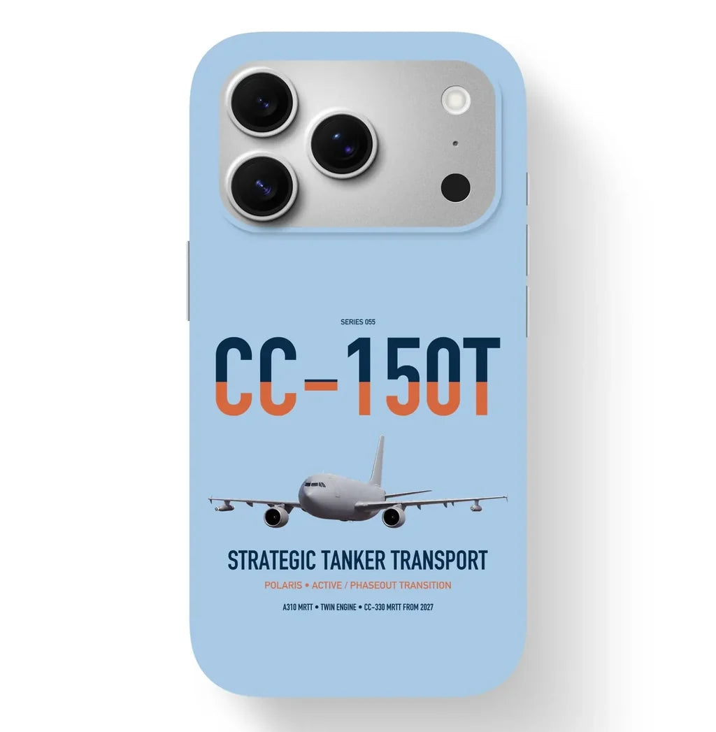 Airbus CC-150T Polaris design on light blue magsafe iphone case, for iPhone 17 Pro