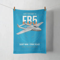 Thumbnail for de Havilland Vampire FB5 design on turquoise towel