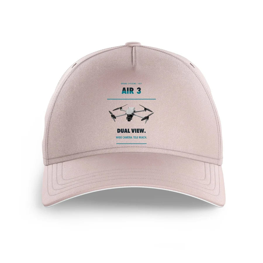 DJI Air 3 design on pink printed hat