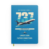 Thumbnail for Boeing 737-900ER design on turquoise notebook