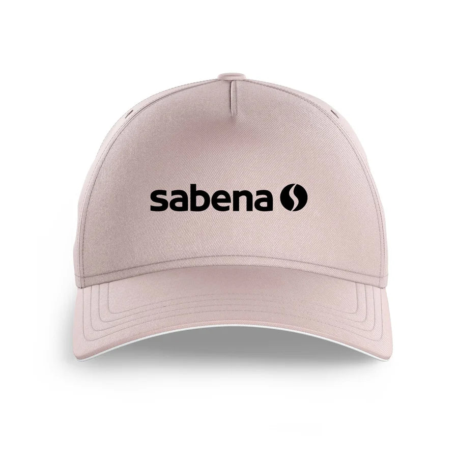 Sabena logo printed on pink cap